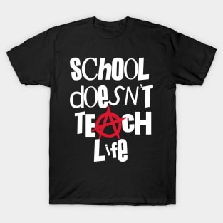 Punk School Does Not Teach Life Vintage Aesthetic T-Shirt